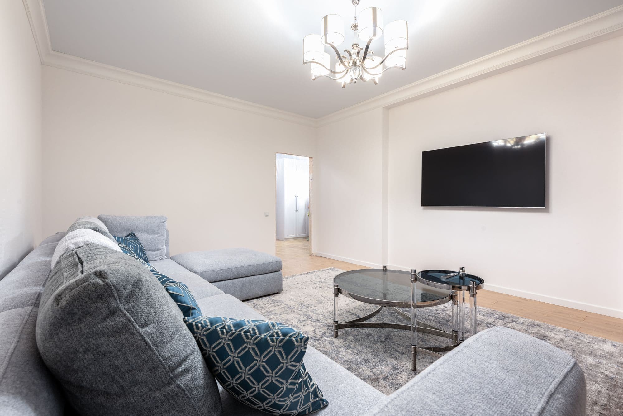 Freshly painted, light-filled living room